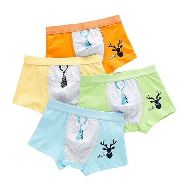 Children/'s underwear Toddler Boys Cotton Boxer Brief Spider-Man Cartoon Panties